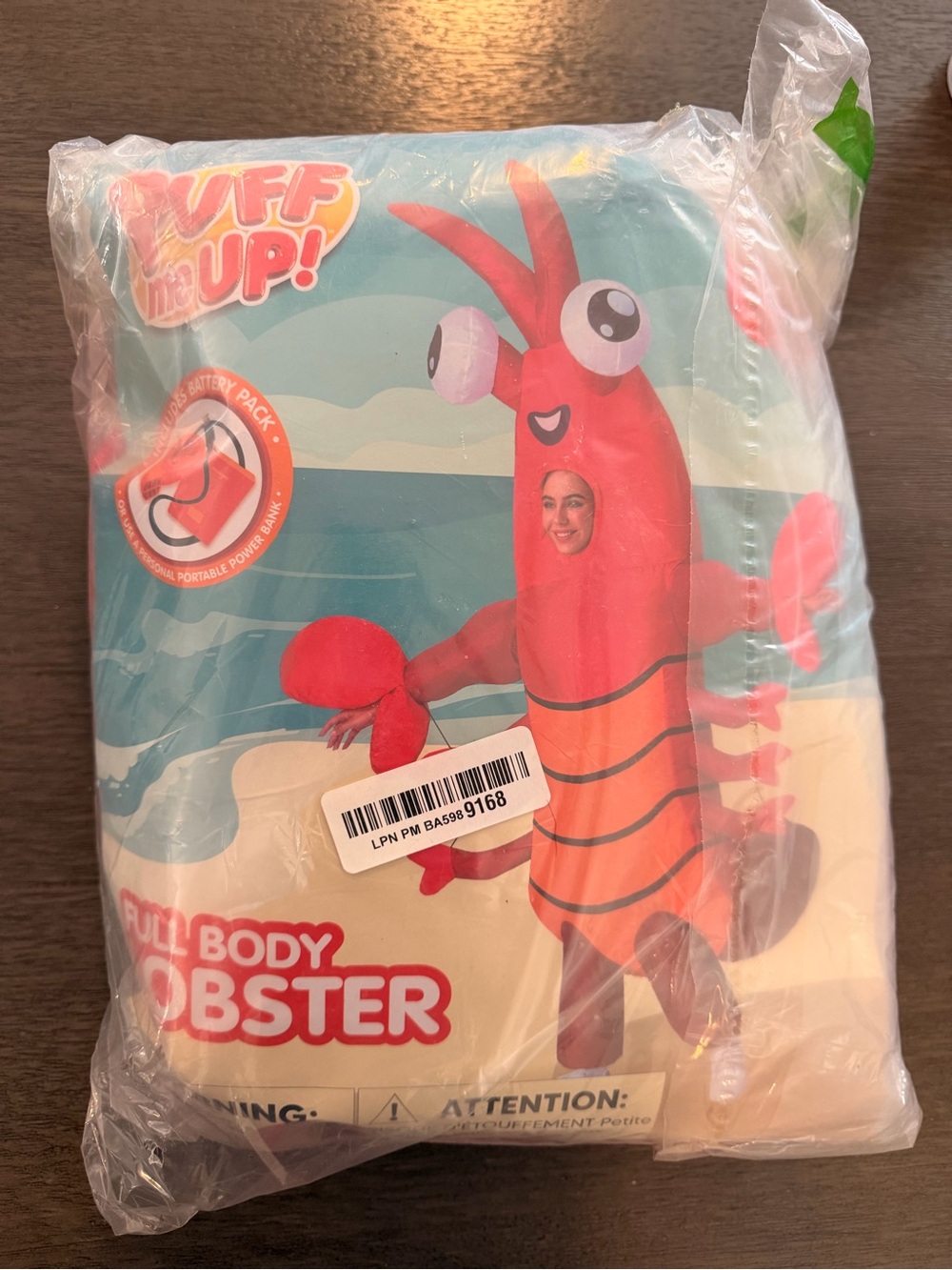 Adult Full Body Lobster Inflatable Lobster Costume